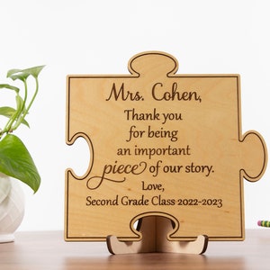 Teacher Appreciation Gift Personalized Desk Sign, Student Class Gifts for Teachers, Principal, Advisors, School Staff, Assistants