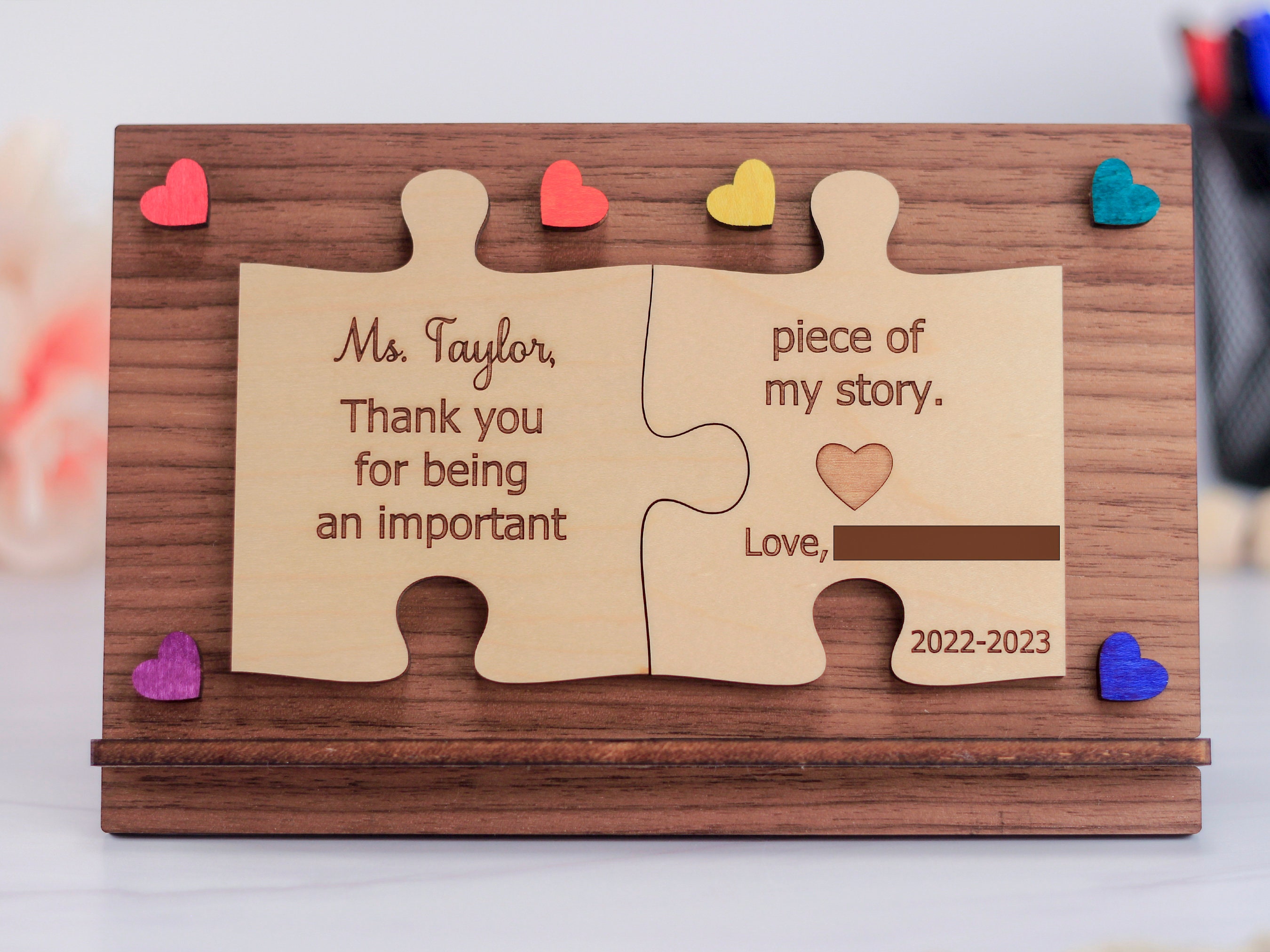 Teacher Appreciation Week Gift From Student, End of Year Teacher Gifts ...