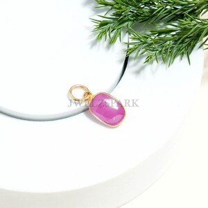 Natural Burma Ruby Certified Charm 925 Sterling Silver 14k Gold Plated Pendant Genuine Gemstone Handmade New Year Special July Birthstone