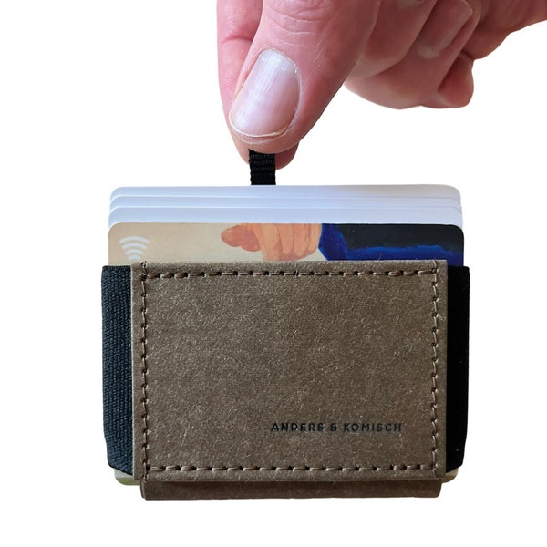 Slim wallet with coin compartment - MINI DELUXE wallet with RFID protection