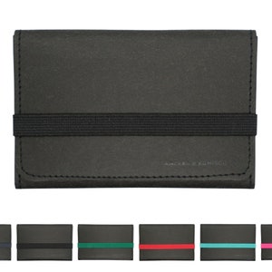 A&K COMPACT Cartera Mediana - Billetera Delgada y Muy Ligera para Hombres y Mujeres Hecha a Mano en Alemania