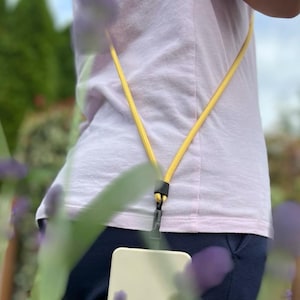 Handyband in vielen Farben von Neon bis Schwarz, Handykette Universal, Schlüsselband lang, Hände frei - Lanyard 160 cm verstellbar