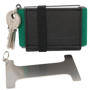 A&K MINI wallet mit Schlüsselanhänger - Kleines Portemonnaie mit Münzfach Nachhaltiger innovativer Geldbeutel in und um Berlin produziert