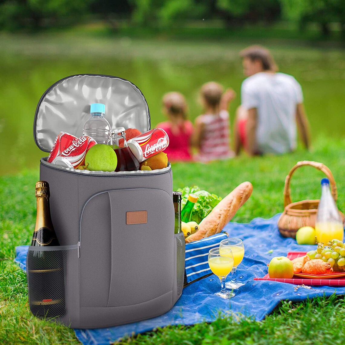 Large Picnic Backpack 30 Litre Capacity Insulated Cooler Etsy