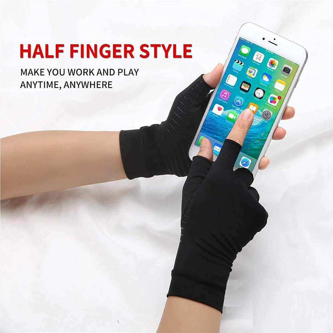 Arthritis Compression Gloves Work With Warm Hands Copper Etsy