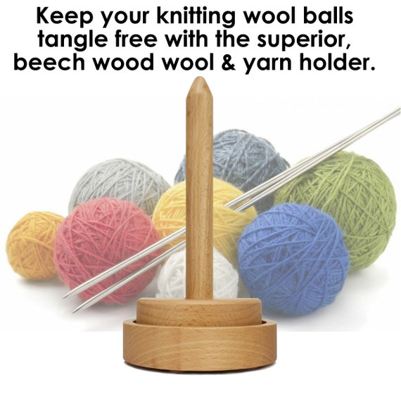 Deluxe Wooden Spinning Yarn and Thread Holder Wool Winder Etsy