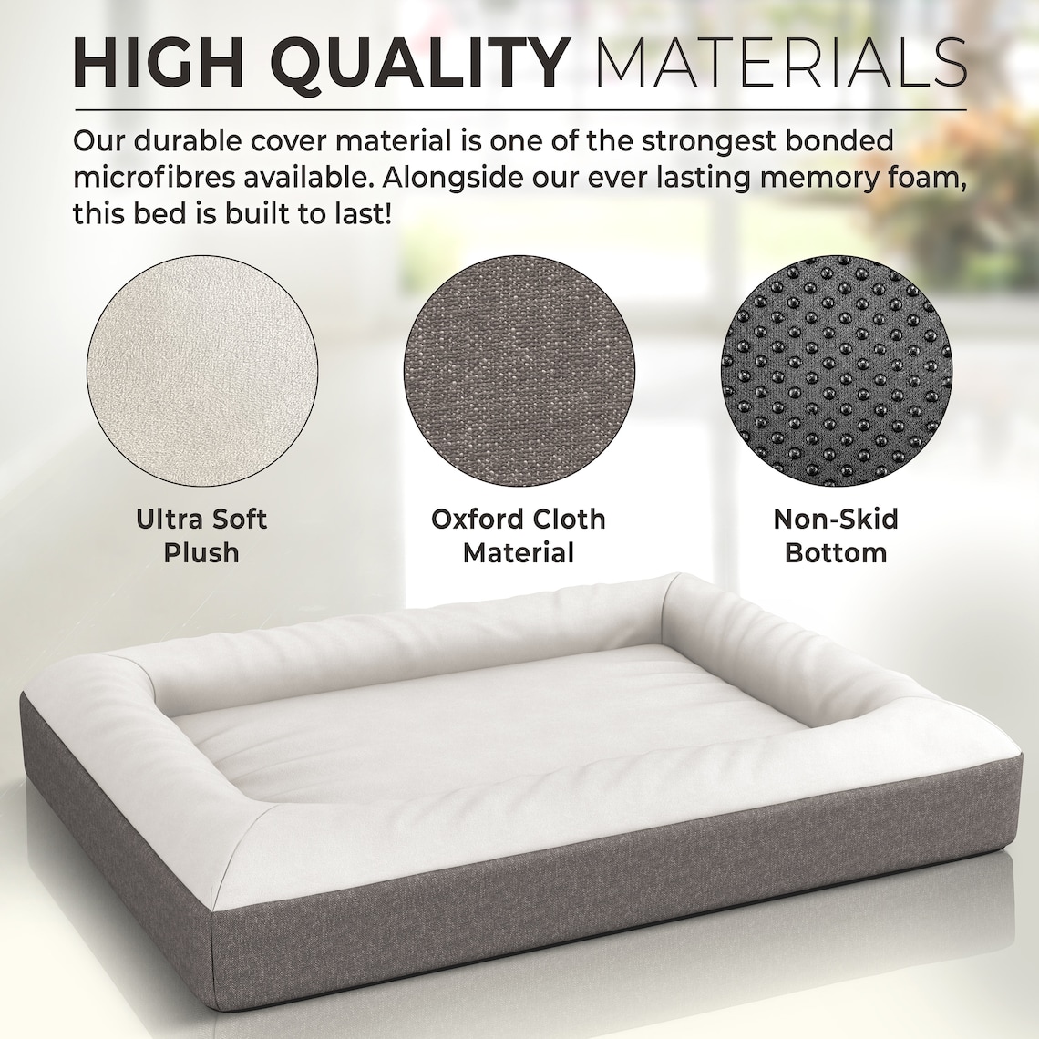 Luxury Memory Foam Dog Bed Medium & Large Sizes Available | Etsy