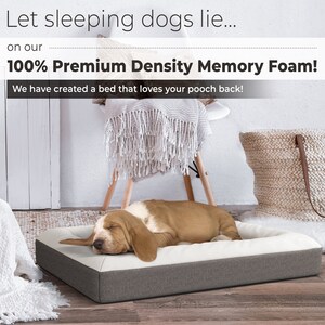 Luxury Memory Foam Dog Bed Medium & Large Sizes Available | Etsy