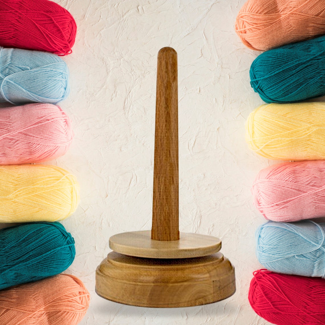 Revolving Spinning Wool Yarn Ball Holder Winder No More Knots Etsy