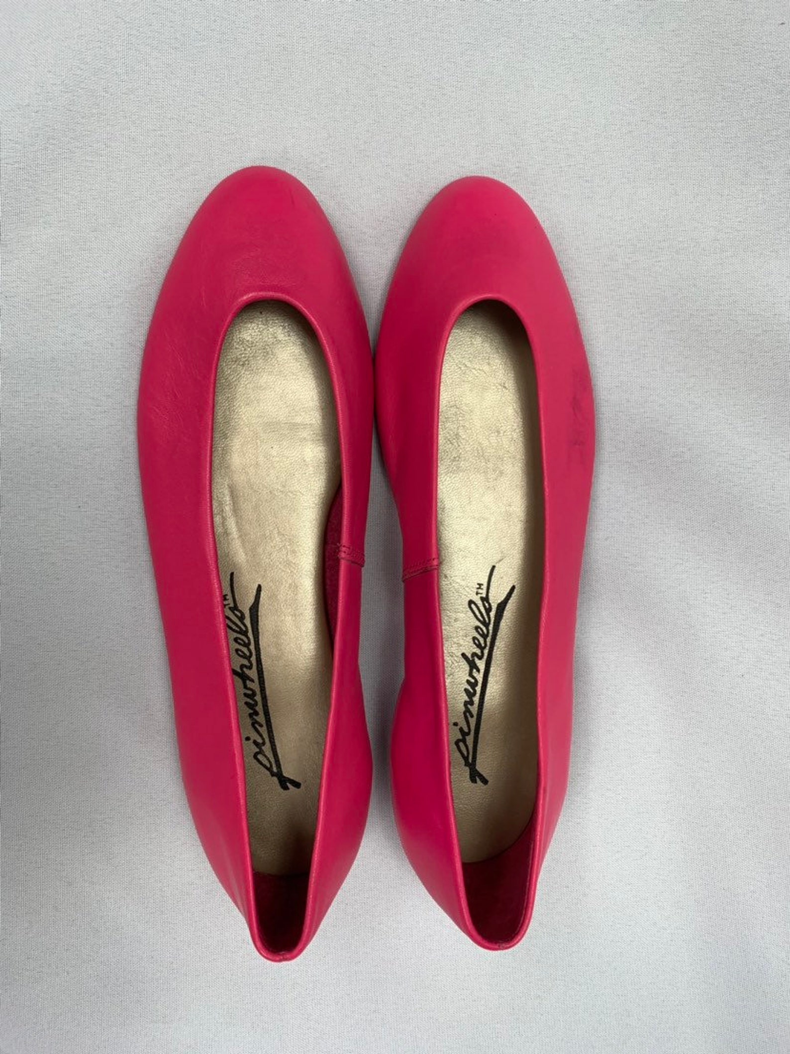 bright pink flat shoes