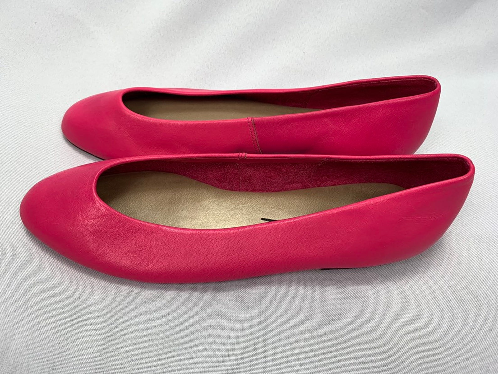 bright pink flat shoes