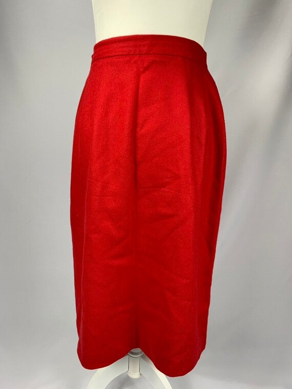 red business skirt