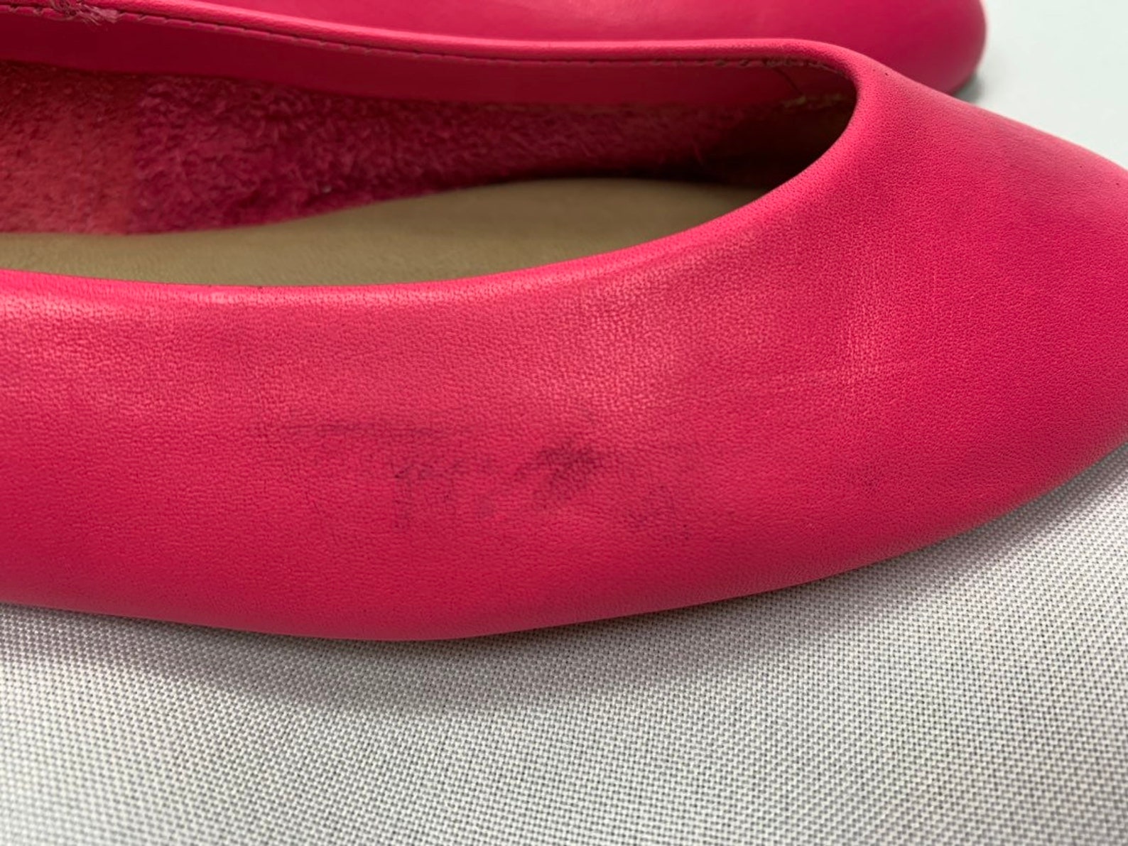 bright pink flat shoes