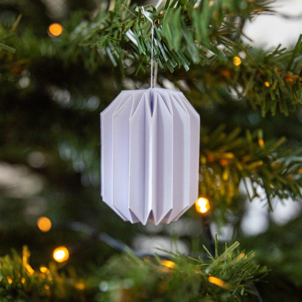 Weihnachtsbaumschmuck aus Papier | Weihnachtsbaumanhänger |  Plisses aus Papier 3D Kugeln Plissees in weiß, schwarz, silber und gold