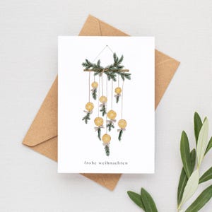 Weihnachtskarte | Frohe Weihnachten Karte |  Grußkarte | DIN A6 mit Umschlag