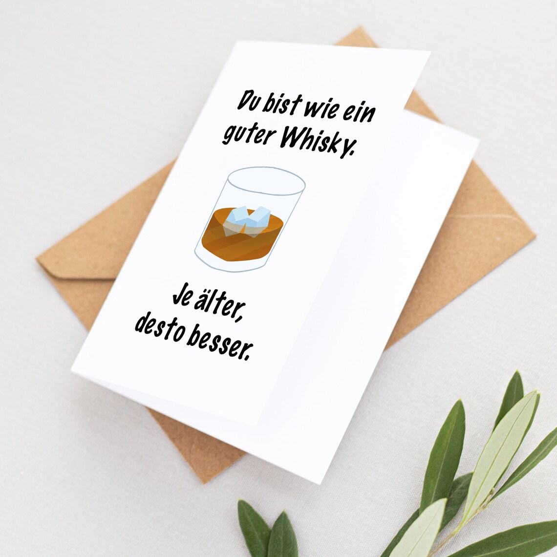 Whisky Karte lustige Geburtstagskarte für den Mann in DIN A6 Etsy.de