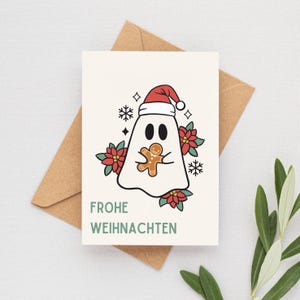 Weihnachtskarte | Frohe Weihnachten Karte |  Grußkarte | DIN A6 mit Umschlag
