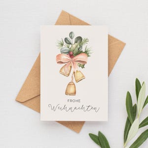 Weihnachtskarte | Frohe Weihnachten Karte |  Grußkarte | DIN A6 mit Umschlag