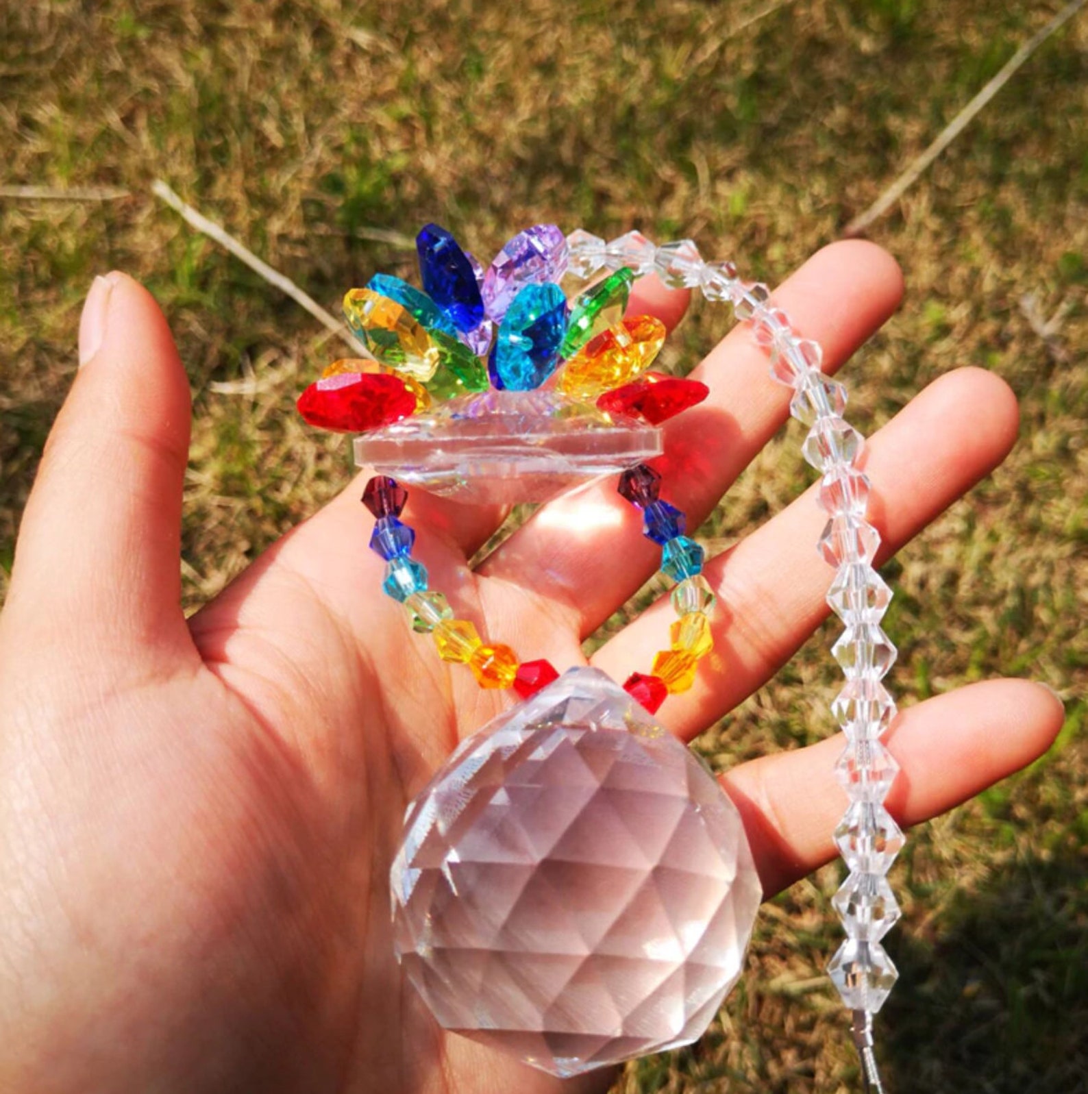 Colgante de prisma de cristal de cuarzo natural campana Etsy Colgante de prisma de cristal de cuarzo natural campana Etsy