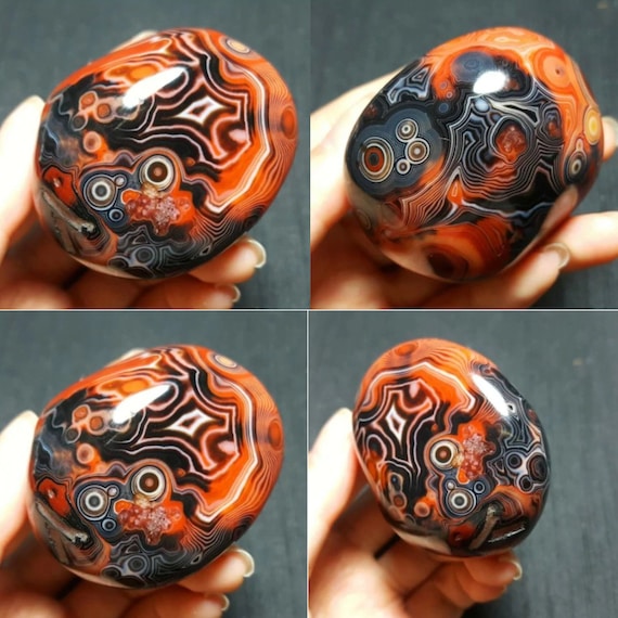 Pierres polies Agate fleur de Madagascar - Boutique