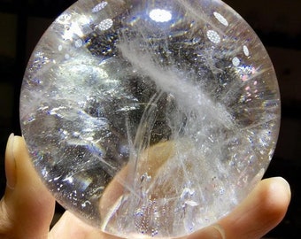 AAA Large Natural crystal Ball - Natural Clear White Crystal Quartz Sphere Ball - Clear White Crystal Ball - Crystal Ball Healing 30MM-150MM