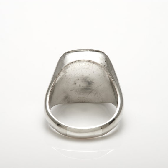 Silver Eagles signet ring. Solid ring with shield… - image 6