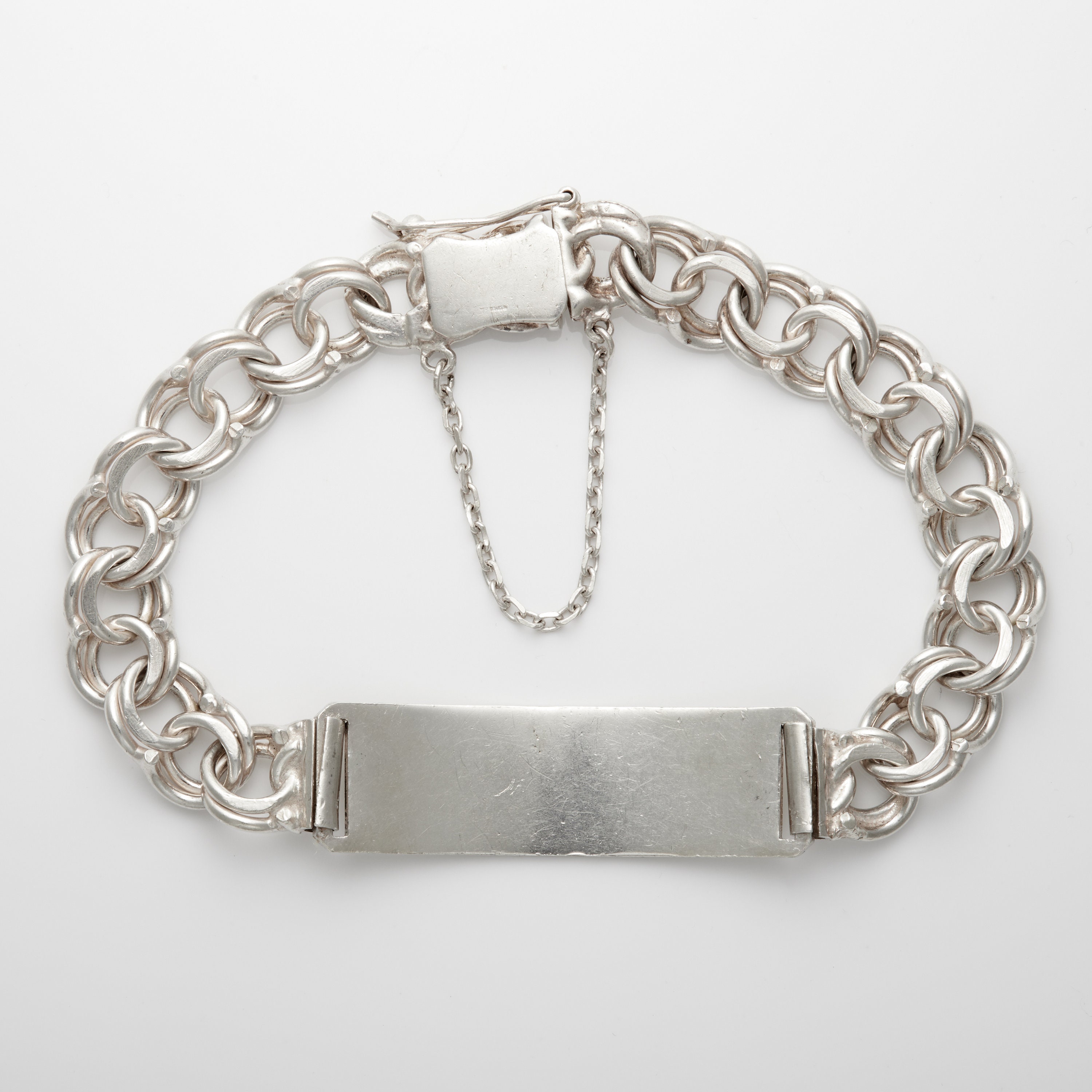 Solid 925 Sterling Silver Forget-me-not Bracelet. Vintage