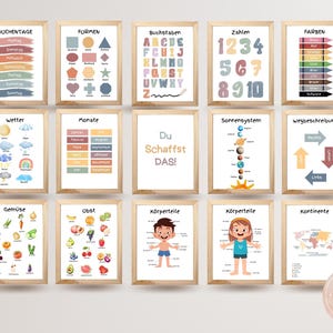 20 Educational Posters German Classroom Home German Language Learning ...