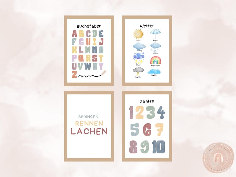 20 Educational Posters German Classroom Home German Language Learning ...