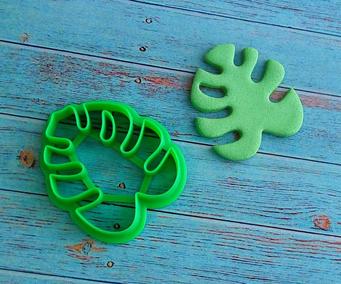 Monstera Leaf Cookie Cutter. 3D Printed cutters. Fondant Etsy