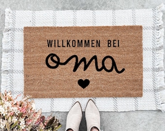 Personalisierte Türmatte für Oma oder Mama, Muttertag Geschenk