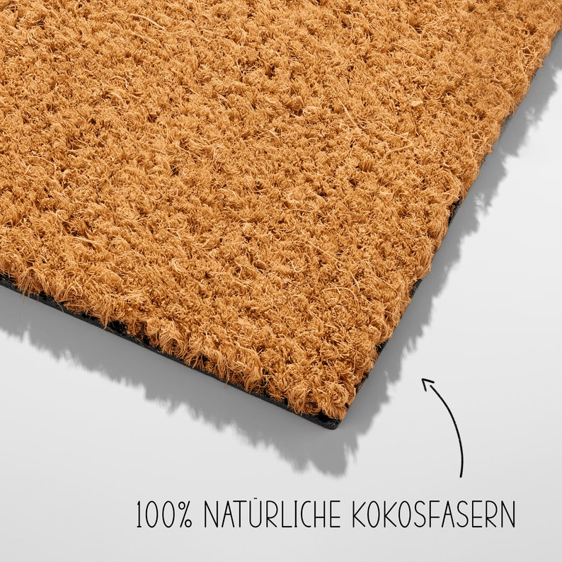 Doormat with saying: Check your energy, funny coconut fiber doormat image 3