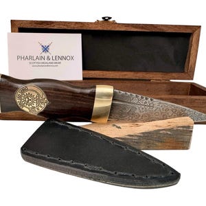 Blackwood and Brass Clan Crest Scottish Sgian Dubh