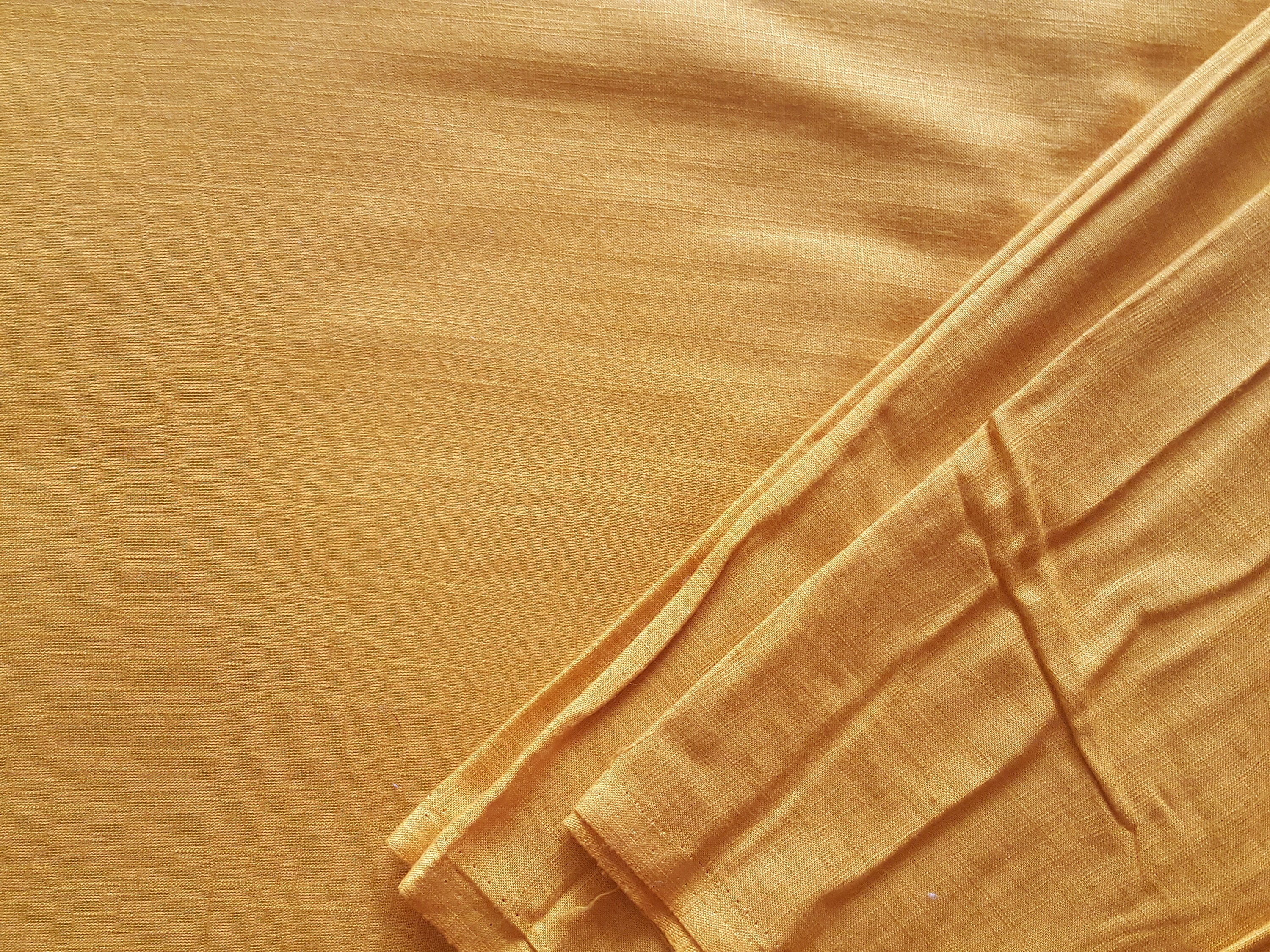 Rayon Slub Textured Fabric Mustard 3 Yards Width 44 Etsy