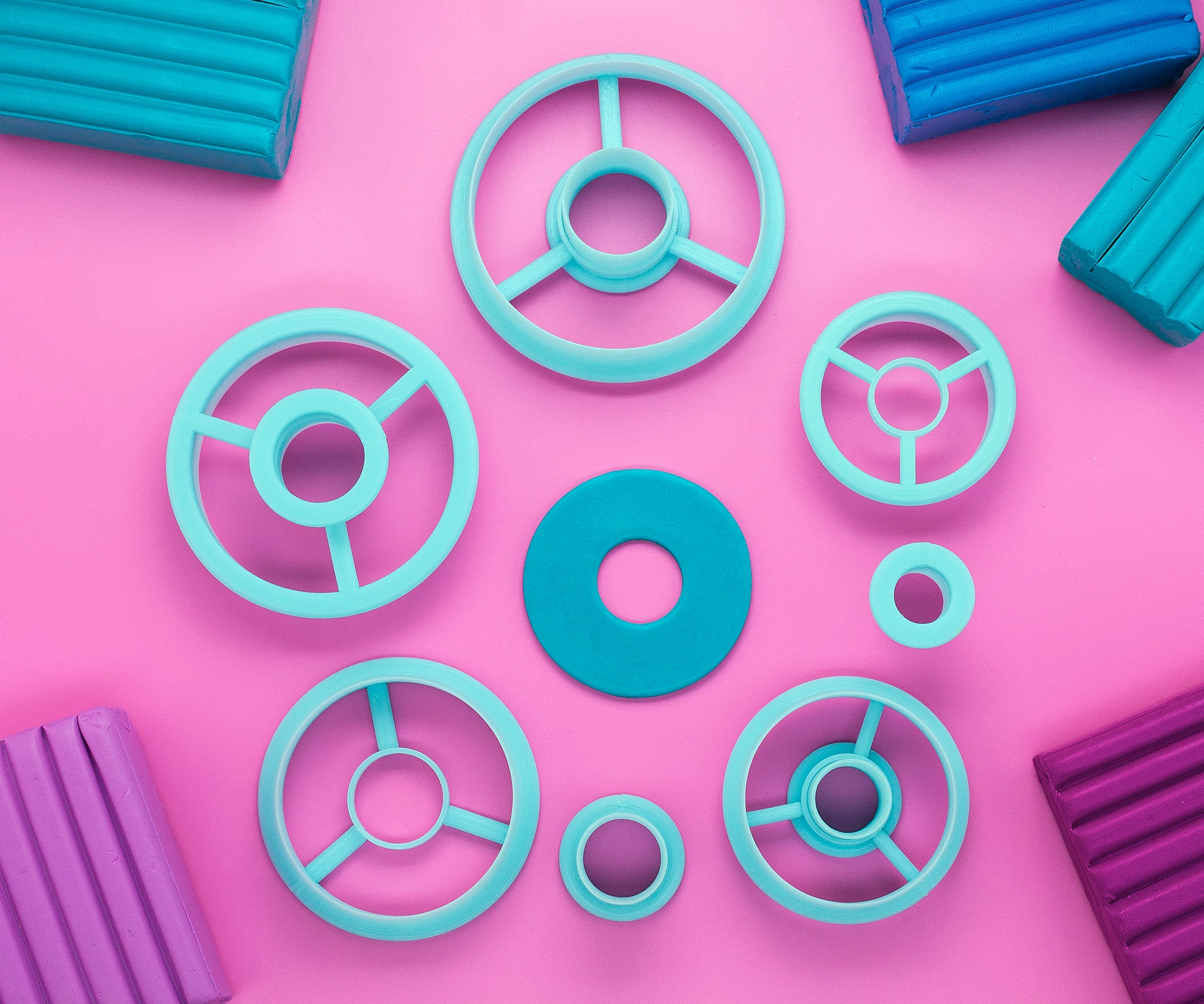 Polymer Clay Cutters. Round Donuts 01 Etsy