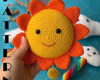 Sun music box crochet pattern pdf file by dina.gurumi