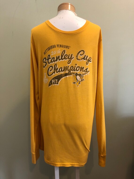 Champion Pittsburgh Penguins Gold Heart And Soul Long Sleeve T