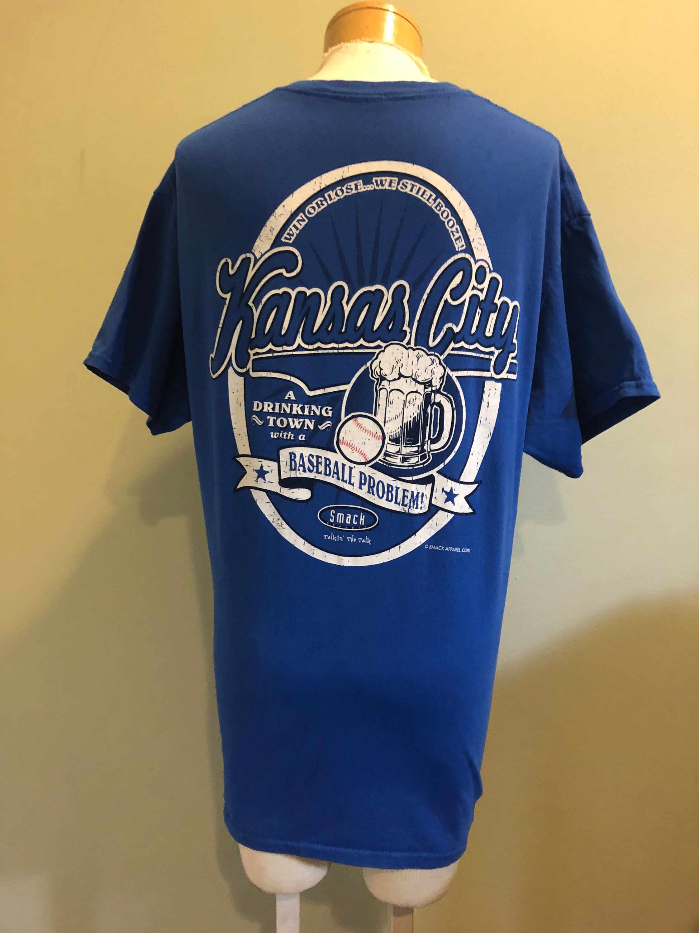 Smack Apparel Atlanta Baseball Fans - Baseball in Atlanta Shirt Small / Navy