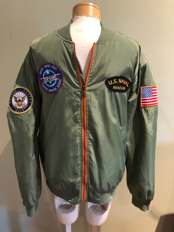 US Naval Aviation Bomber Jacket | Etsy