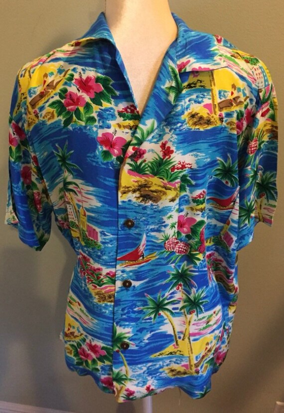 Vintage Original 1940's Hawaiian Shirt