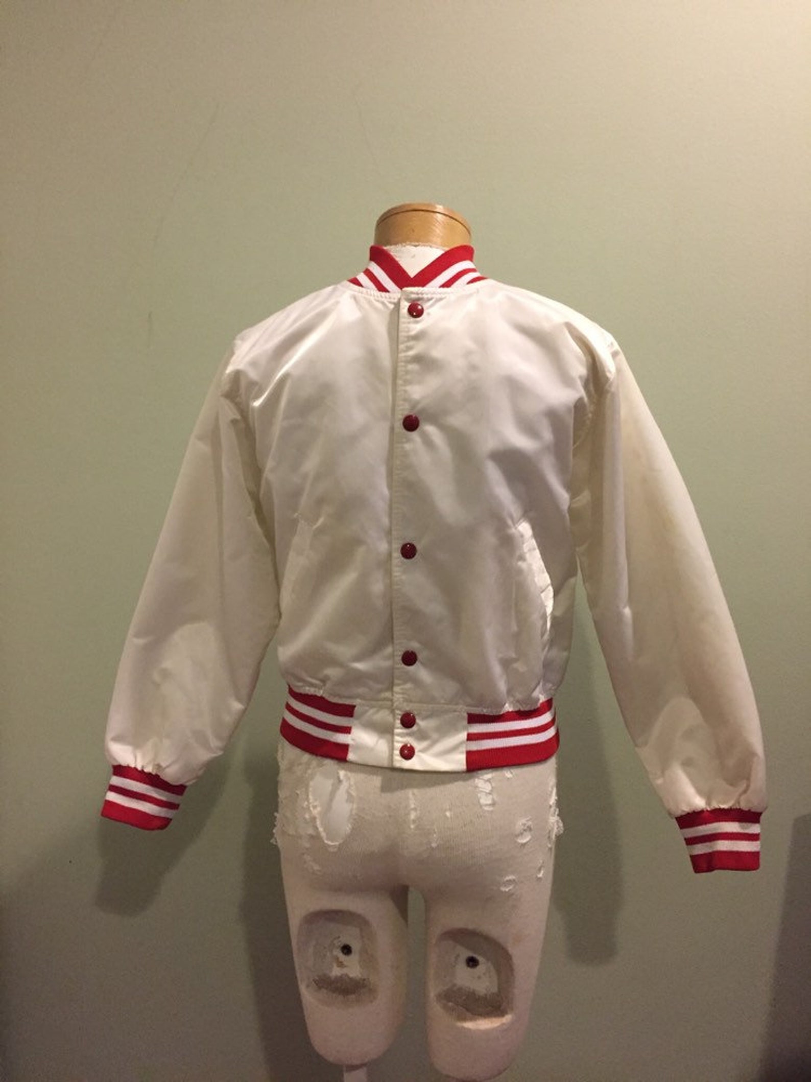 Vintage satin bowling Jacket Etsy