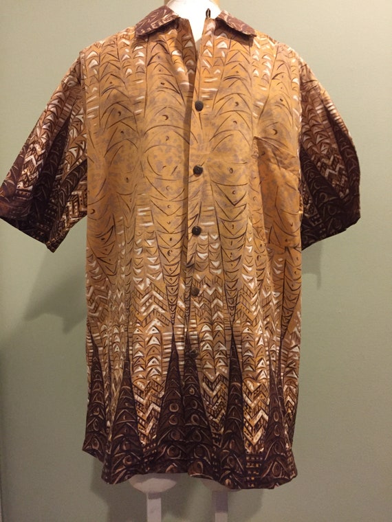 Vintage 1950's Cotton Hawaiian Shirt