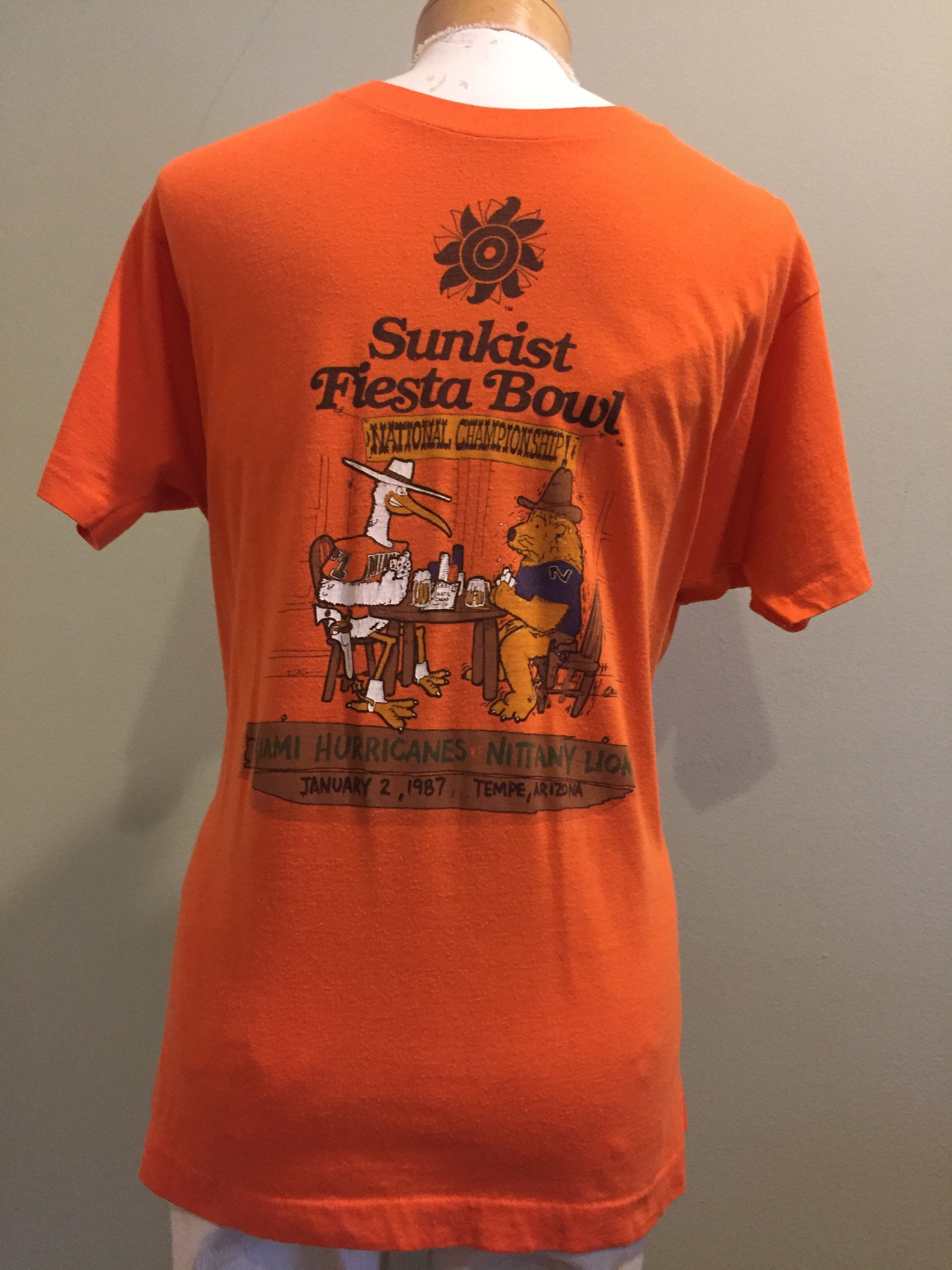 VTG Louisville Cardinals Football T Shirt 1991 Sunkist Fiesta Bowl USA XL  Women