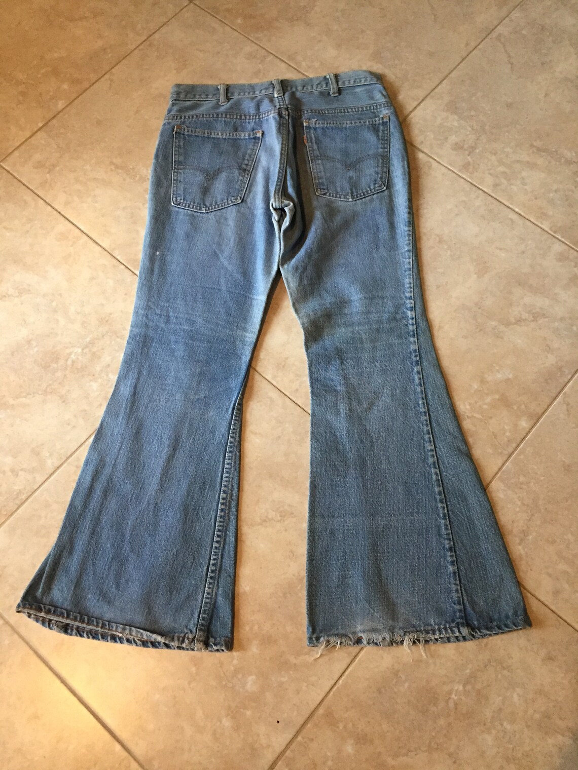 Badass Rare Vintage 1960s Big E Levis Bellbottom Jeans With - Etsy