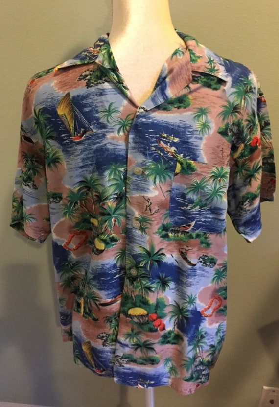 Vintage 1950's Hawaiian Shirt