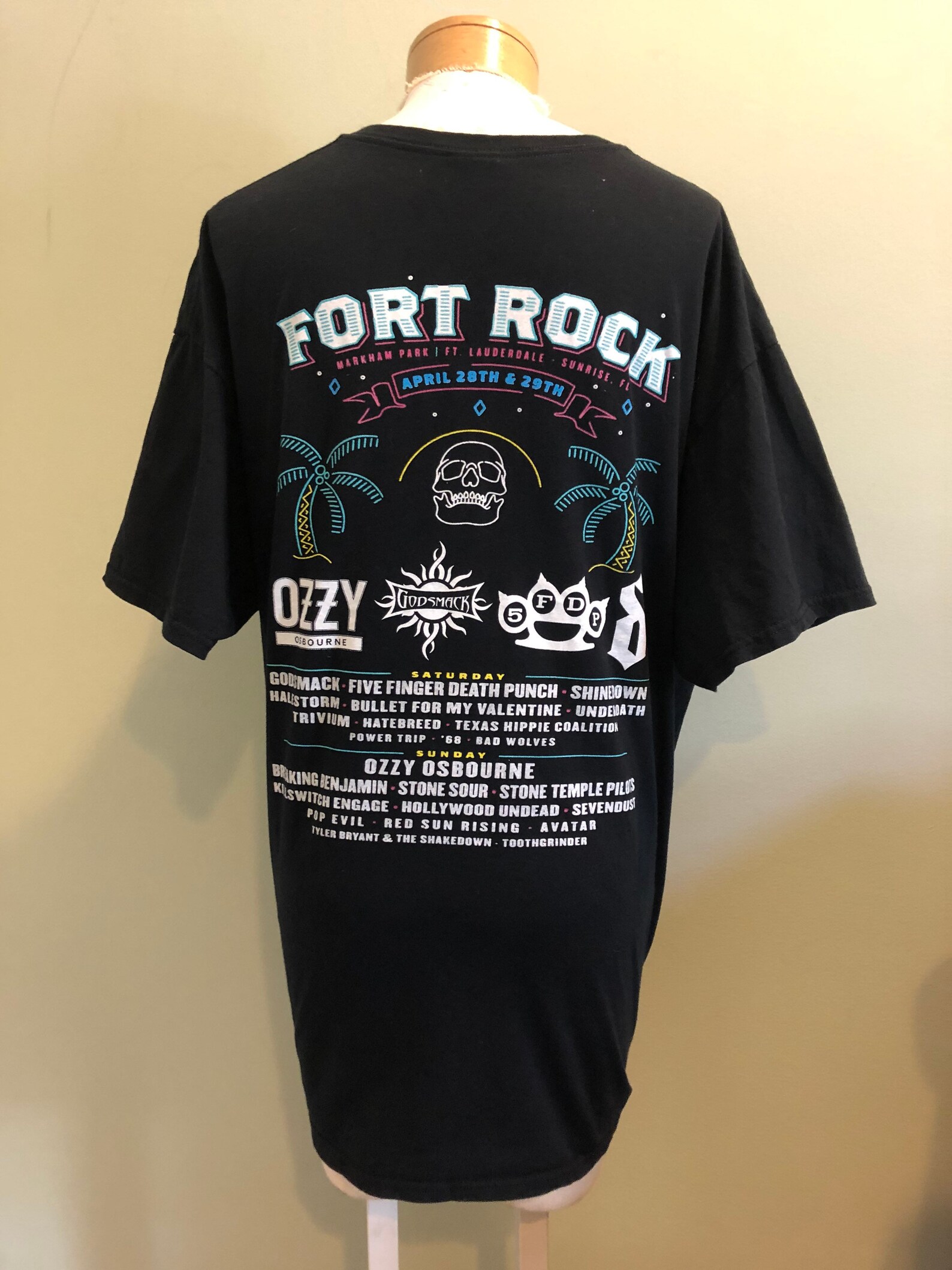 Vintage Authentic Fort Rock Festival T Shirt Etsy