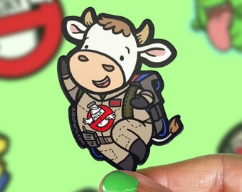Cow Milk-Busters - STICKER - Dairy Free, Animal rights, Vegan Sticker, Dairy Is Scary Sticker, Veganism