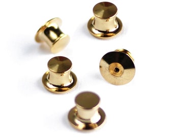 Pins Locking Backs (Pack of 5) - Locking Pin Backings - Lapel Pin back fasteners