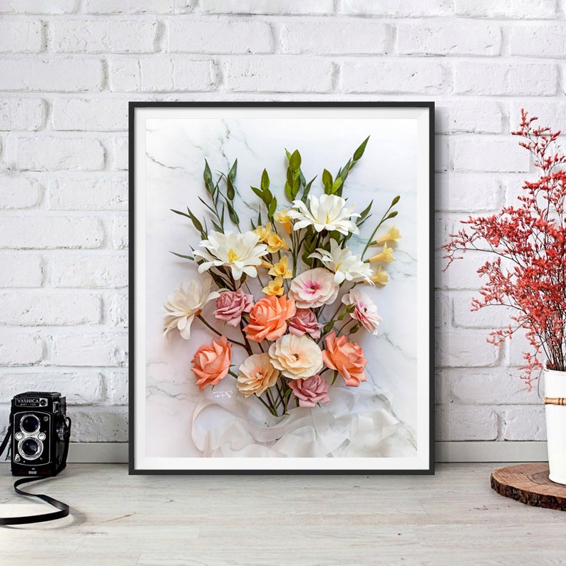 Floral Wall Art Download Digital Download Floral Print Etsy