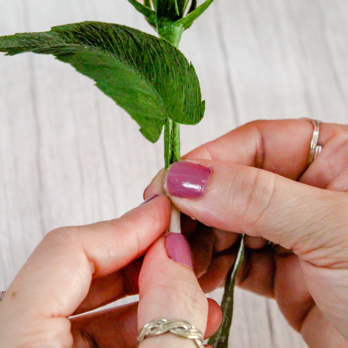 Crepe Paper Hibiscus Flower Template Pdf Paper Flower Etsy